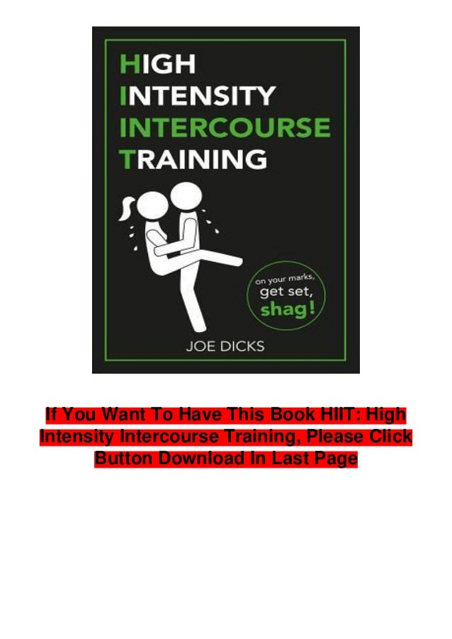 High Intensity Intercourse Training Joe Dicks